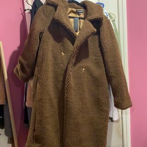 oversized teddy coat